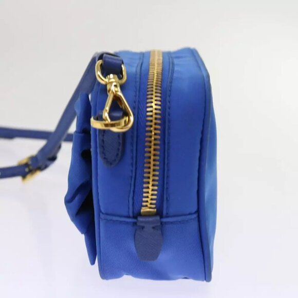 PRADA Shoulder Bag Nylon Blue Auth - Picture 7 of 7